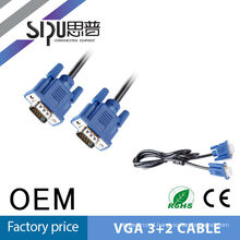 SIPU high quality vga 3+2 super 15 meters vga cable screws